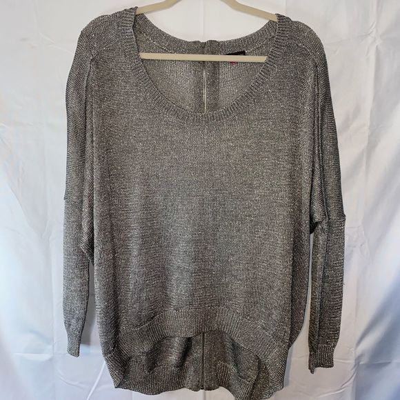 Vince Camuto Sweaters - Vince camuto silver zip back sweater